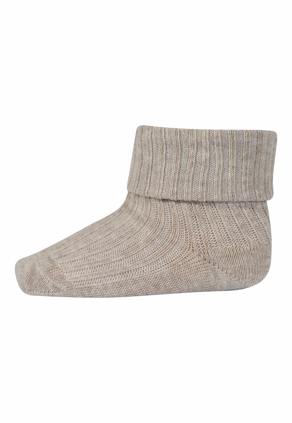 Cotton rib baby socks-Grey Mel 491 - Afbeelding 2