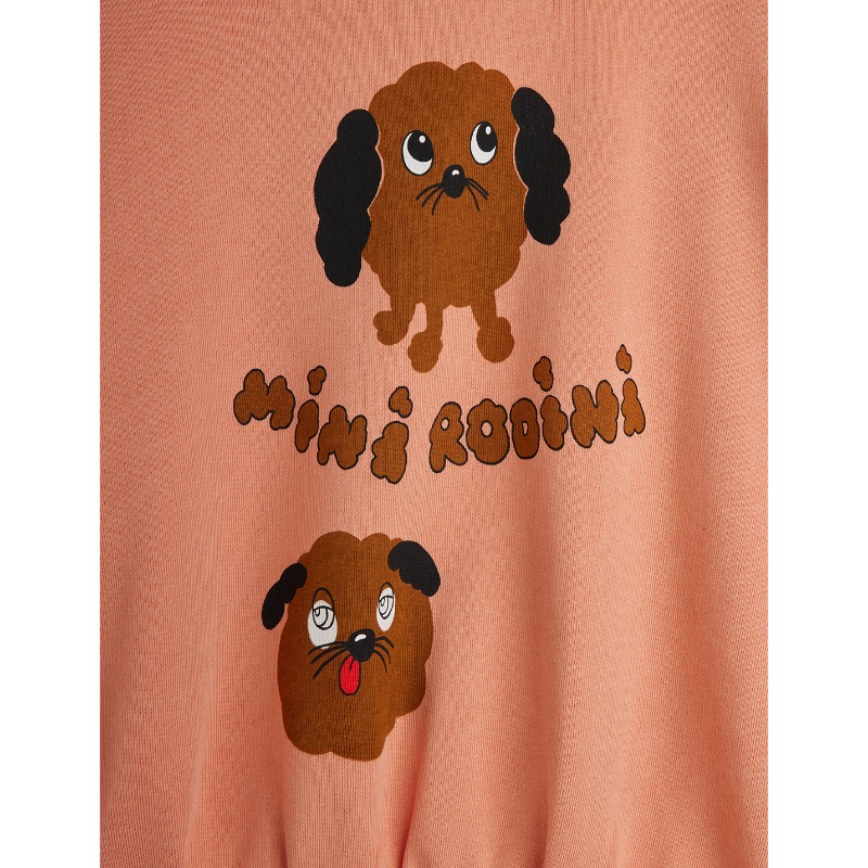 Mini Rodini Doggies sweatshirt pink - Afbeelding 3