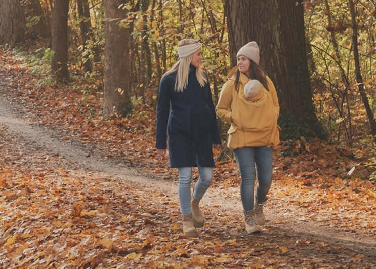 Mamalila Eco Wool Baby Draagmantel Oslo - Camel - Afbeelding 5