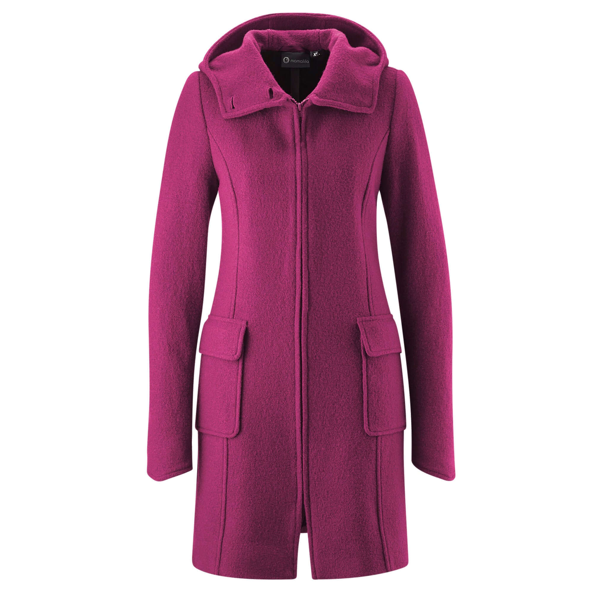 Mamalila Hooded Baby Draagmantel Vienna - Berry - Afbeelding 8