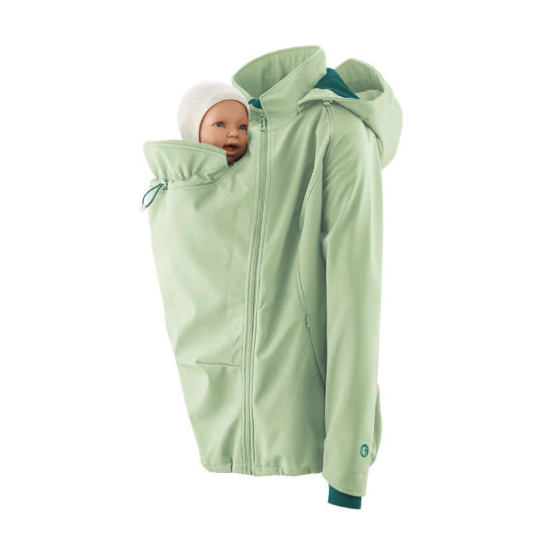 Mamalila Softshell Baby Draagjas Allrounder - Mint - Afbeelding 5