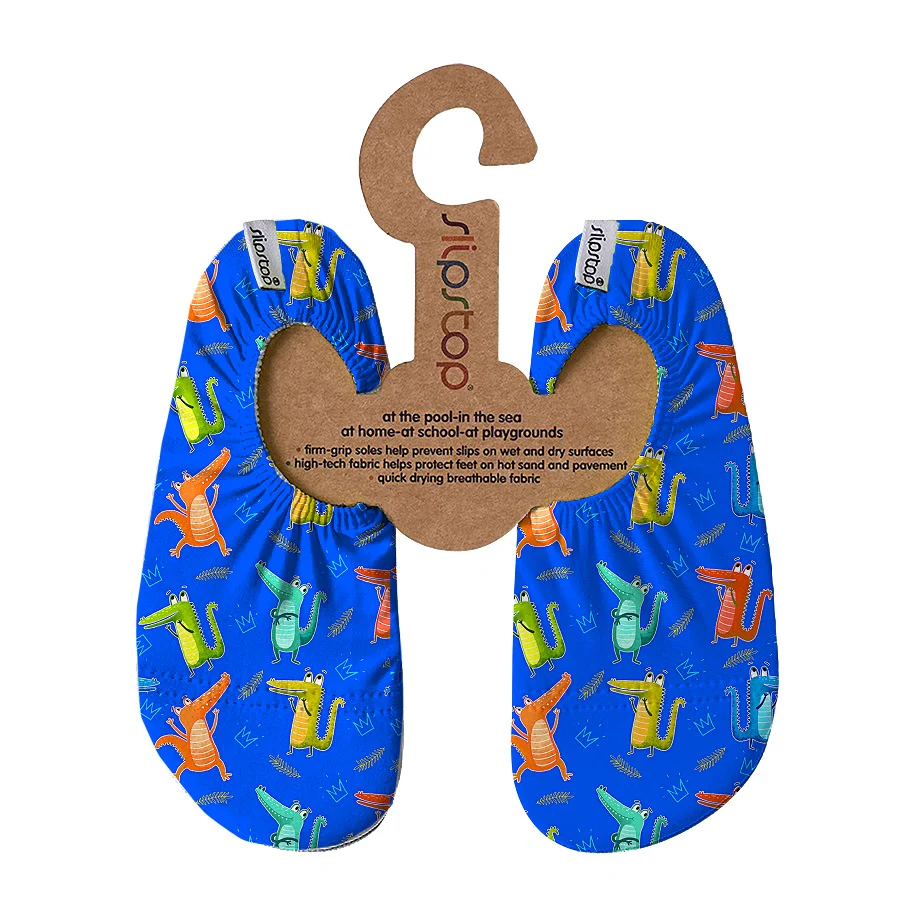 Slipstop Nilo - Blauw met gekleurde krokodillen - Afbeelding 2