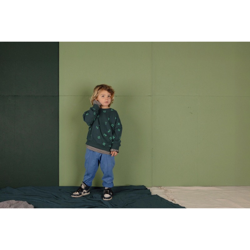 Nixnut Stamp Sweater Moss - Afbeelding 3