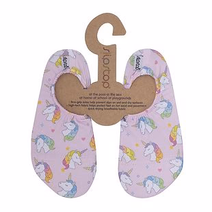 Slipstop Sofie - Roze met rainbow unicorns - Afbeelding 2