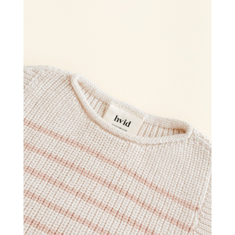 hvid Vest Harvey cream apricot stripe - Afbeelding 3