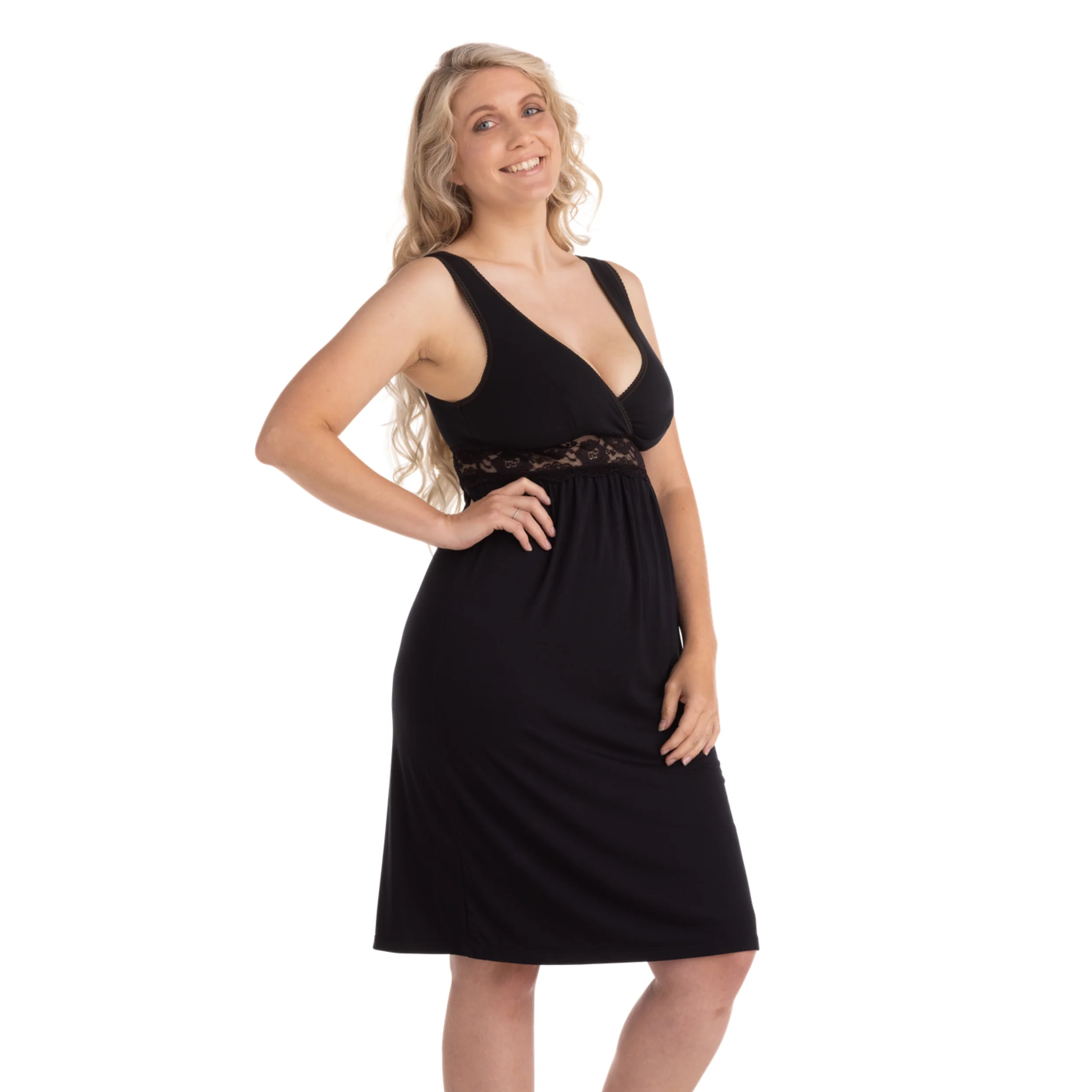 Carriwell Maternity & Nursing Nightie nachtjapon - Afbeelding 2