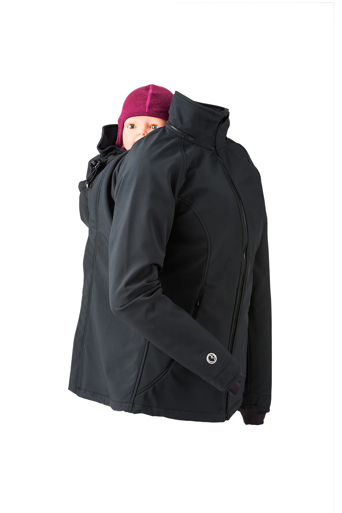 Mamalila Zwangerschaps- en draagjas voor vrouwen Allrounder Softshell - Black - Afbeelding 6