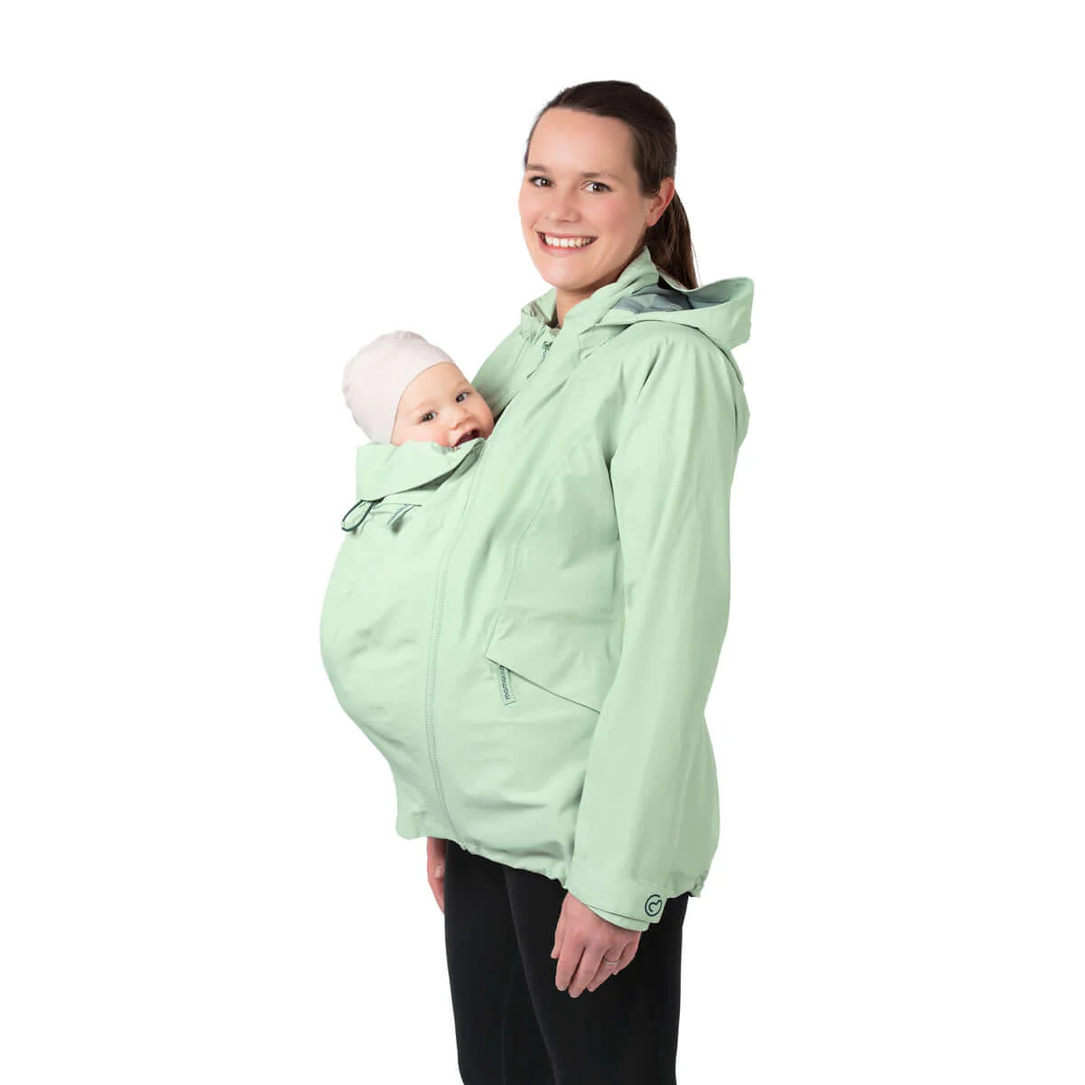 Mamalila Explorer Outdoor Baby Draagzak Jas - Mint - Afbeelding 2
