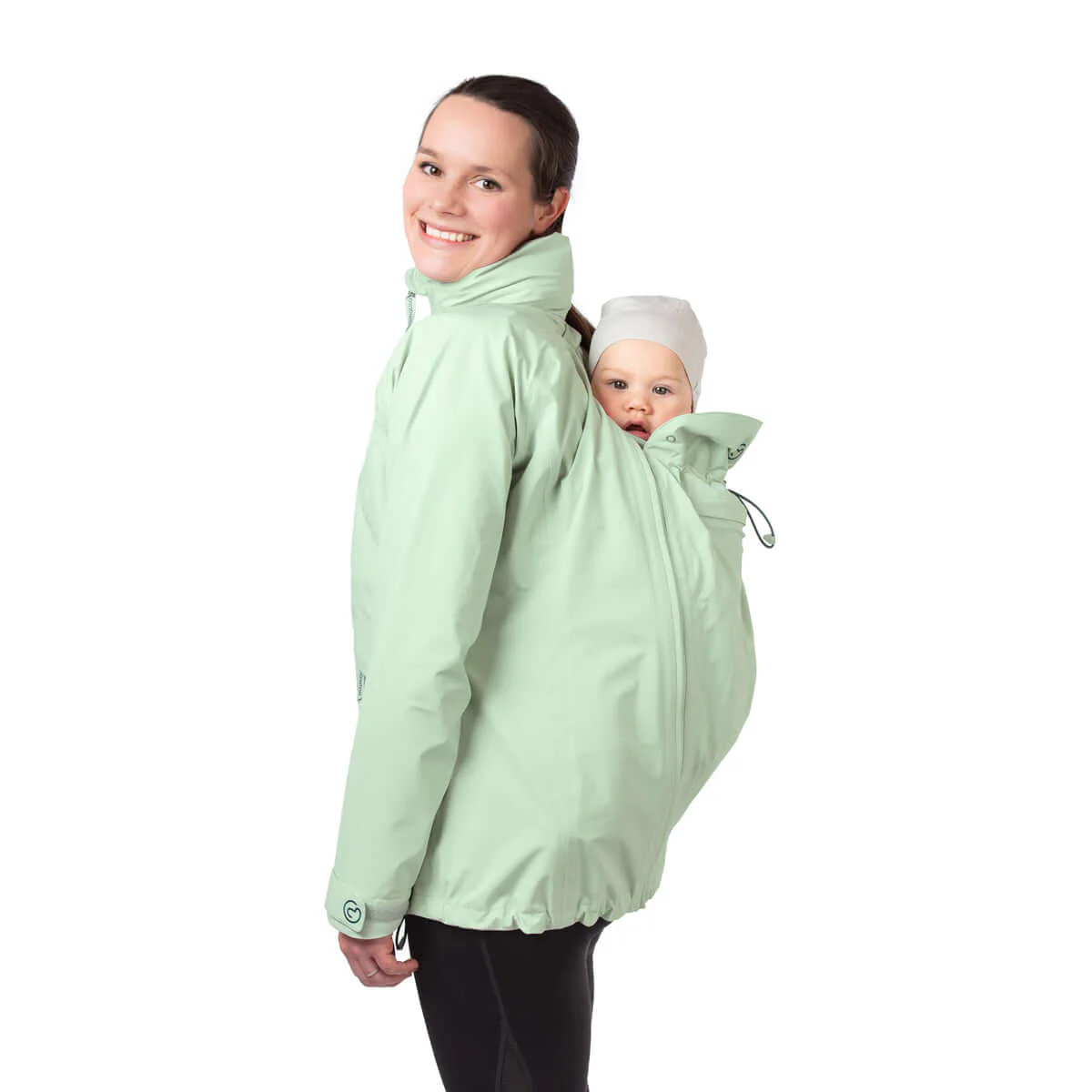 Mamalila Explorer Outdoor Baby Draagzak Jas - Mint - Afbeelding 5
