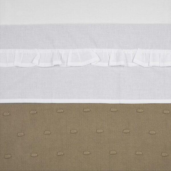 Meyco Laken met Ruffle -wit - Afbeelding 2