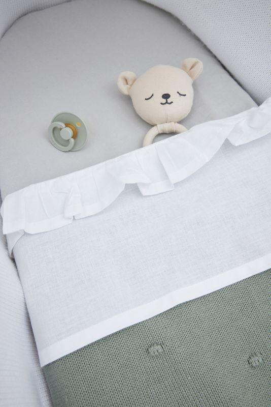 Meyco Laken met Ruffle -wit - Afbeelding 5