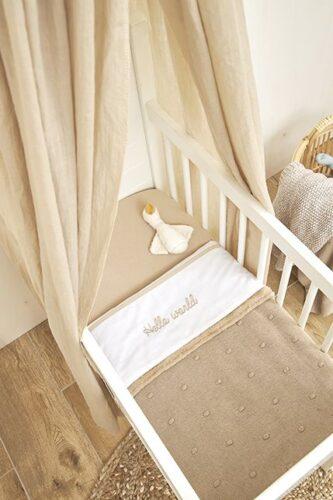 Meyco Laken Hello world – sand - Afbeelding 4
