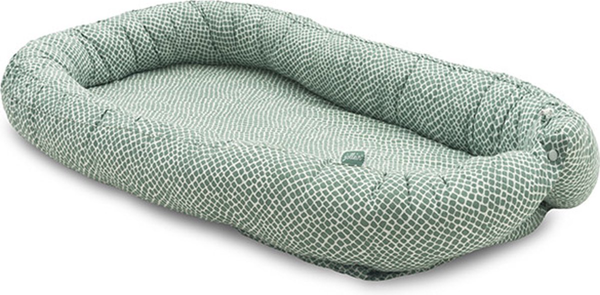 Jollein Babynest Snake 90x52cm – Ash Green - Afbeelding 2