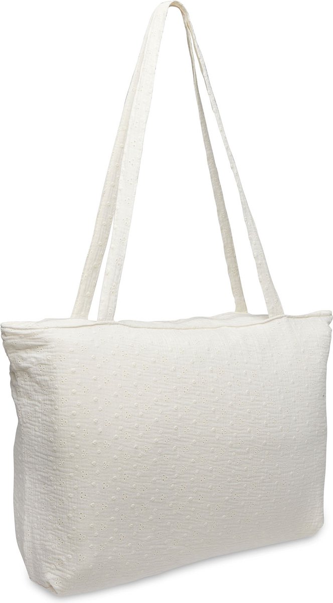 Jollein – Shopper (Embroidery – Ivory) – Katoen – Luiertas, Verzorgingstas – 45x34cm - Afbeelding 4