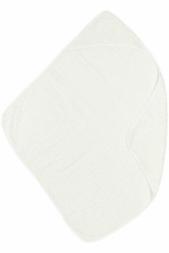 Meyco hydrofiele badcape pre washed 80×80 cm – uni offwhite - Afbeelding 2