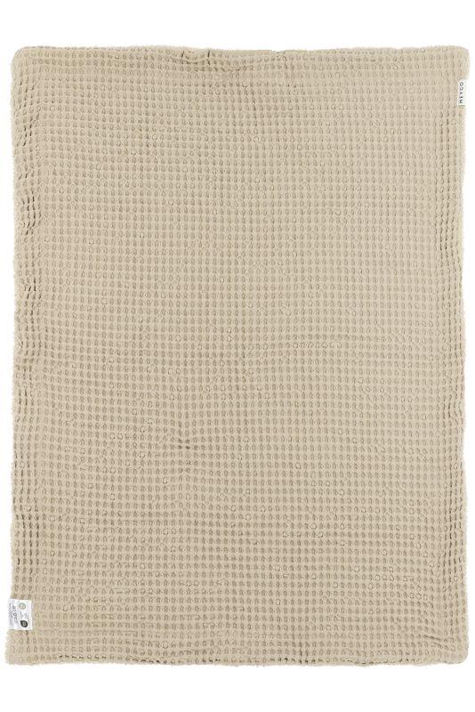 Meyco deken wafel teddy – sand - Afbeelding 3